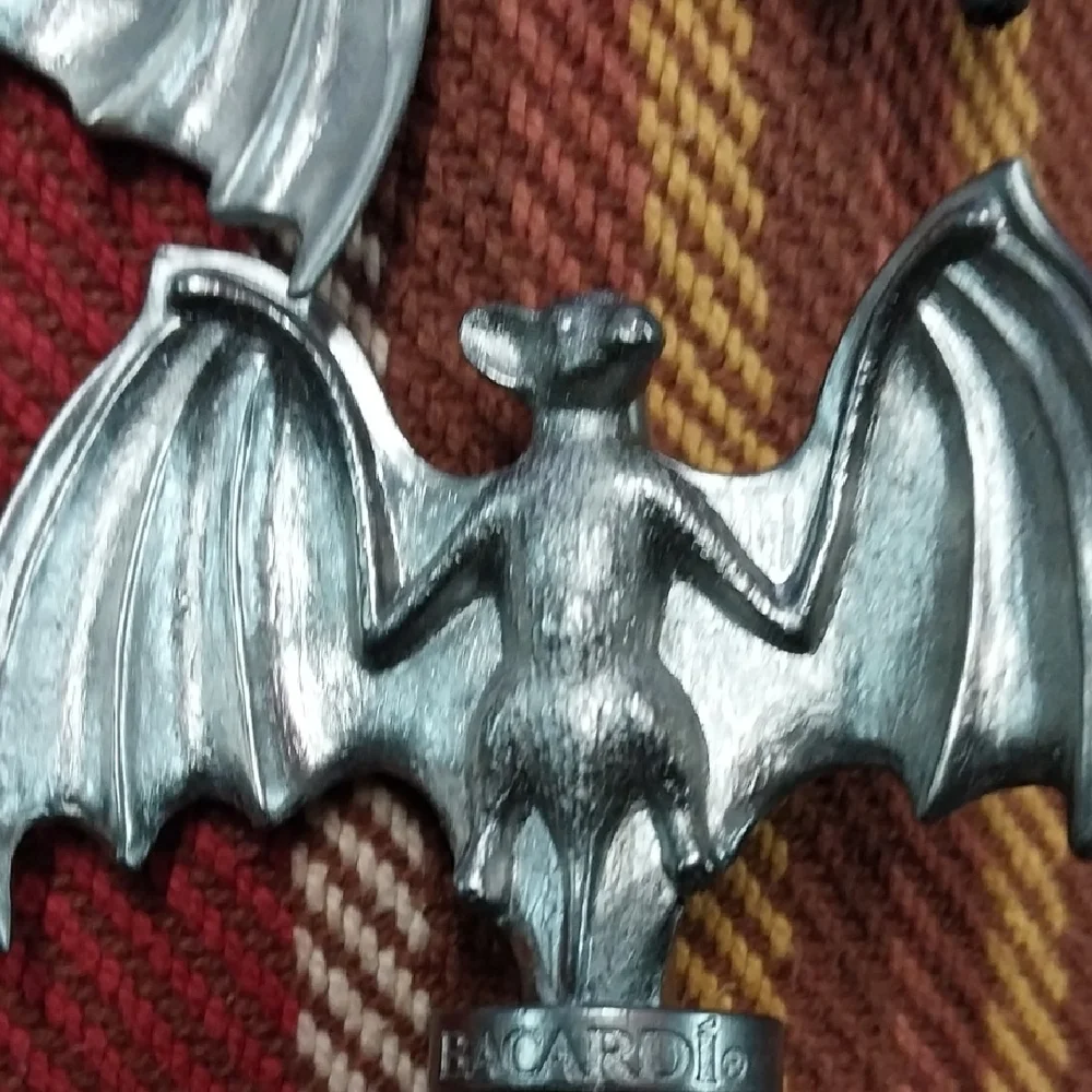 Silver Bat Bottle Stopper - Set of Metal Bat Stoppers
